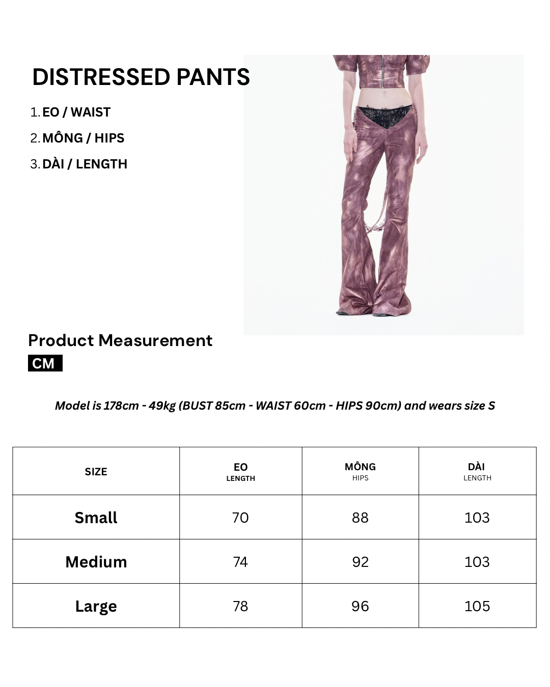 DISTRESSED PANTS