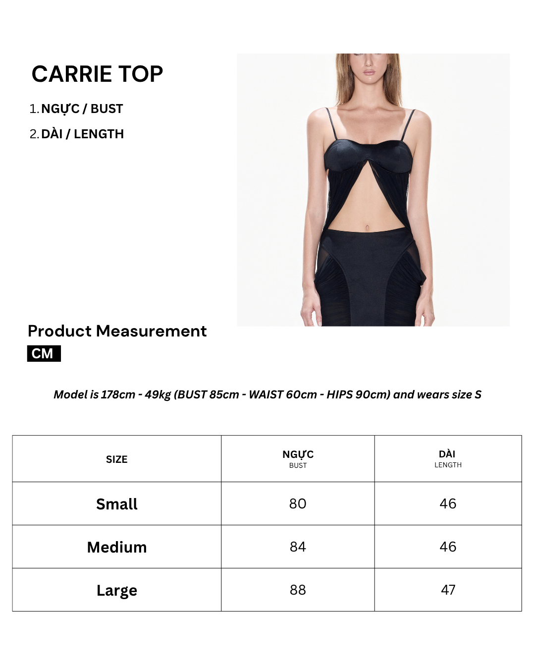 CARRIE TOP