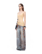 Load image into Gallery viewer, NUDE RUCHER TANKTOP
