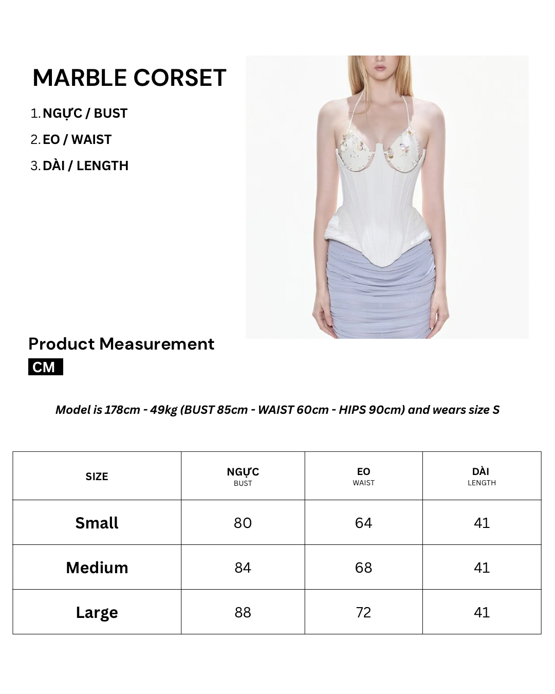 MARBLE CORSET