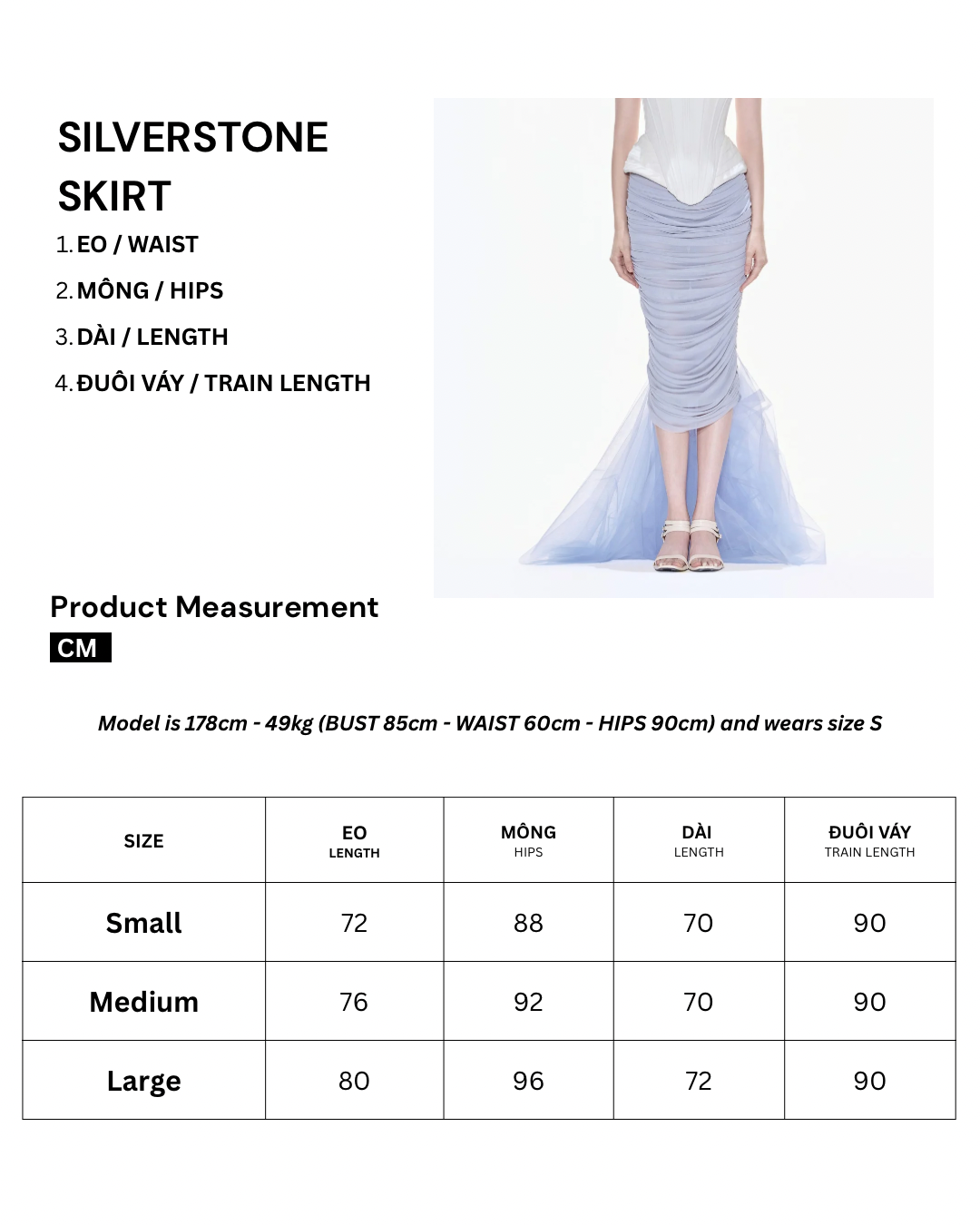 SILVERSTONE SKIRT