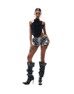 Load image into Gallery viewer, FLORAL MINISKIRT
