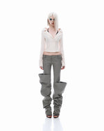 Load image into Gallery viewer, BOOT PANTS-GREY
