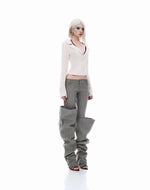 Load image into Gallery viewer, BOOT PANTS-GREY

