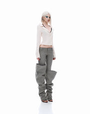BOOT PANTS-GREY