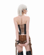 Load image into Gallery viewer, BLACK CAT CORSET
